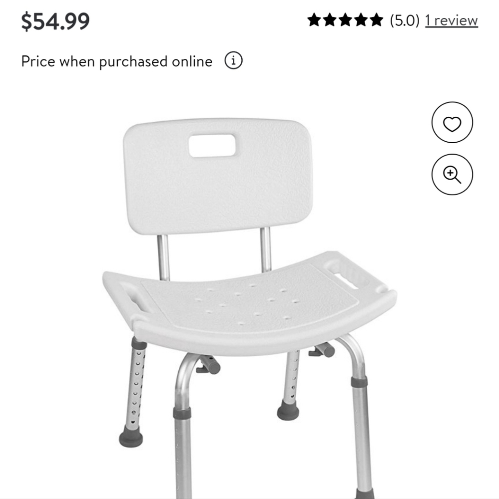 Medical Shower Chair /W Back